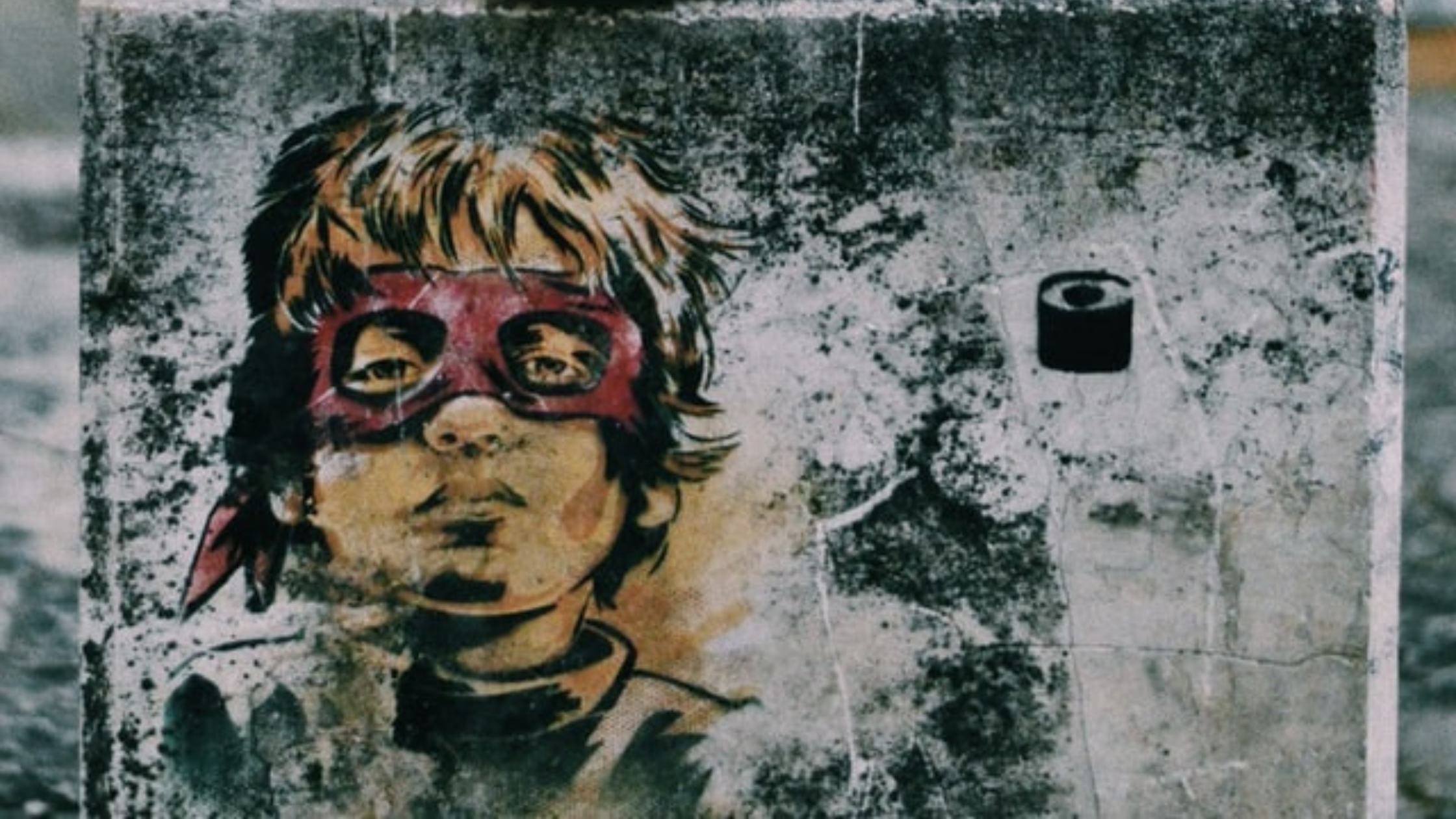 Superhero street art 